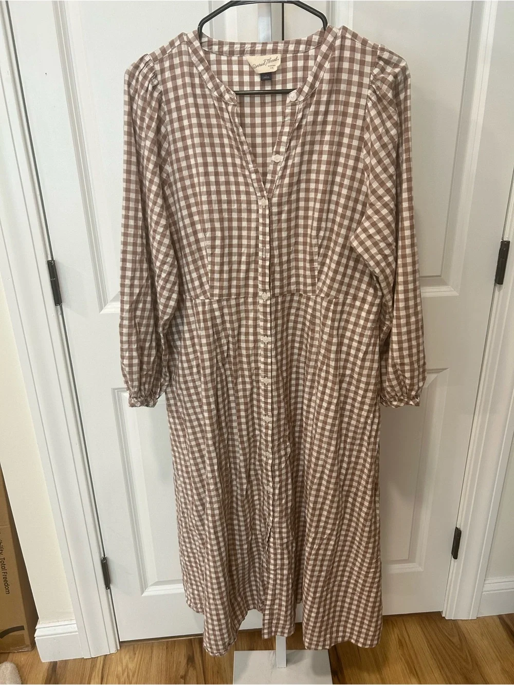 Gingham Maxi Dress - Picture 1 of 3
